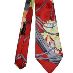 Leonard Paris floral silk tie